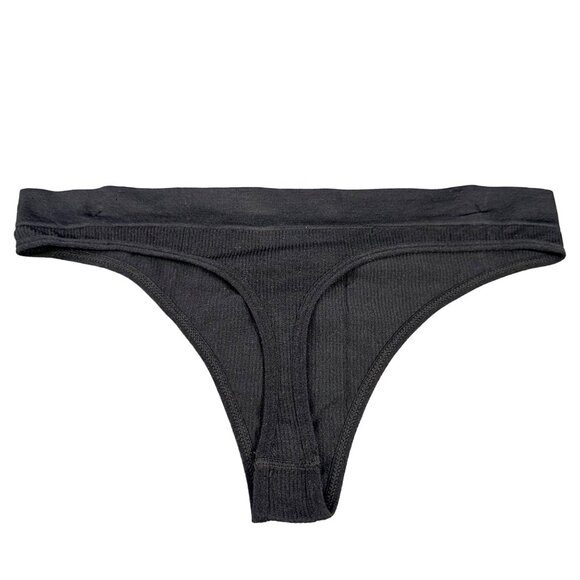 Aeropostale Women’s Size Medium Panty Thong Seamless Black New Without Tags - Picture 2 of 7